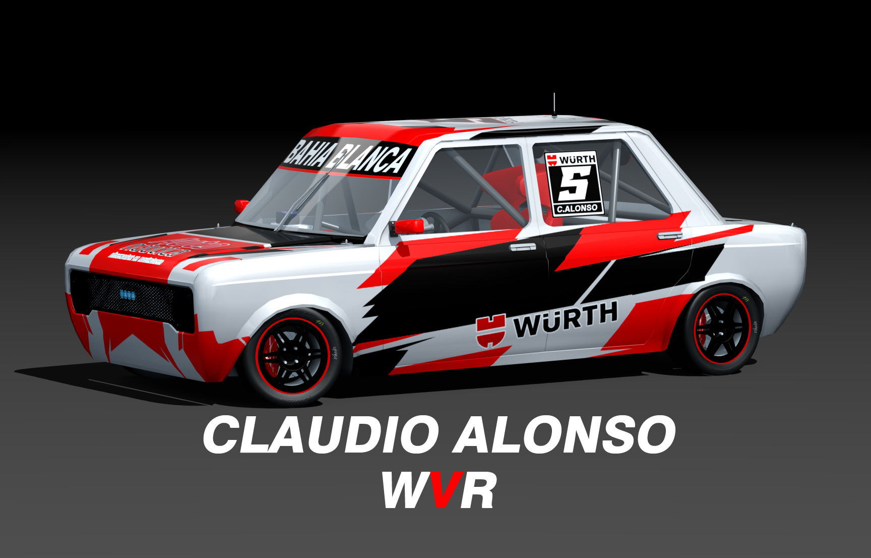 WVR Turismo 1.4 FIAT 128, skin claudio alonso