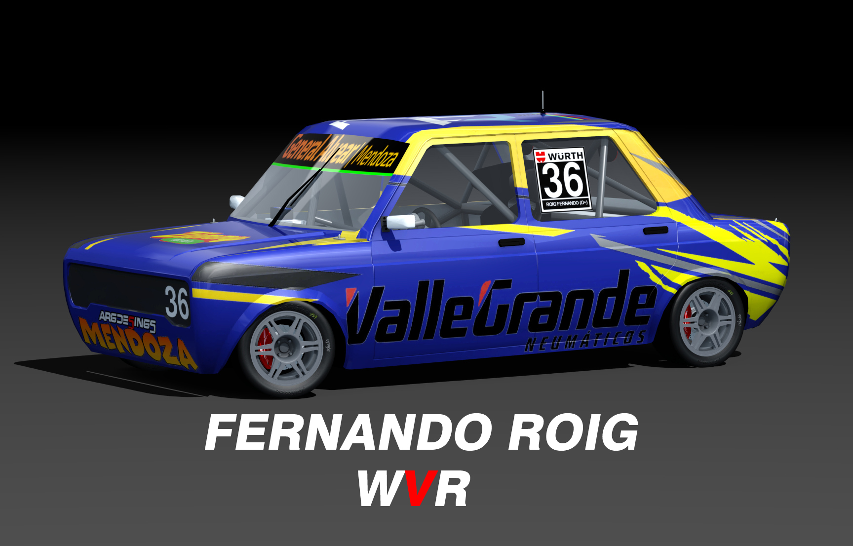 WVR Turismo 1.4 FIAT 128, skin fernando roig