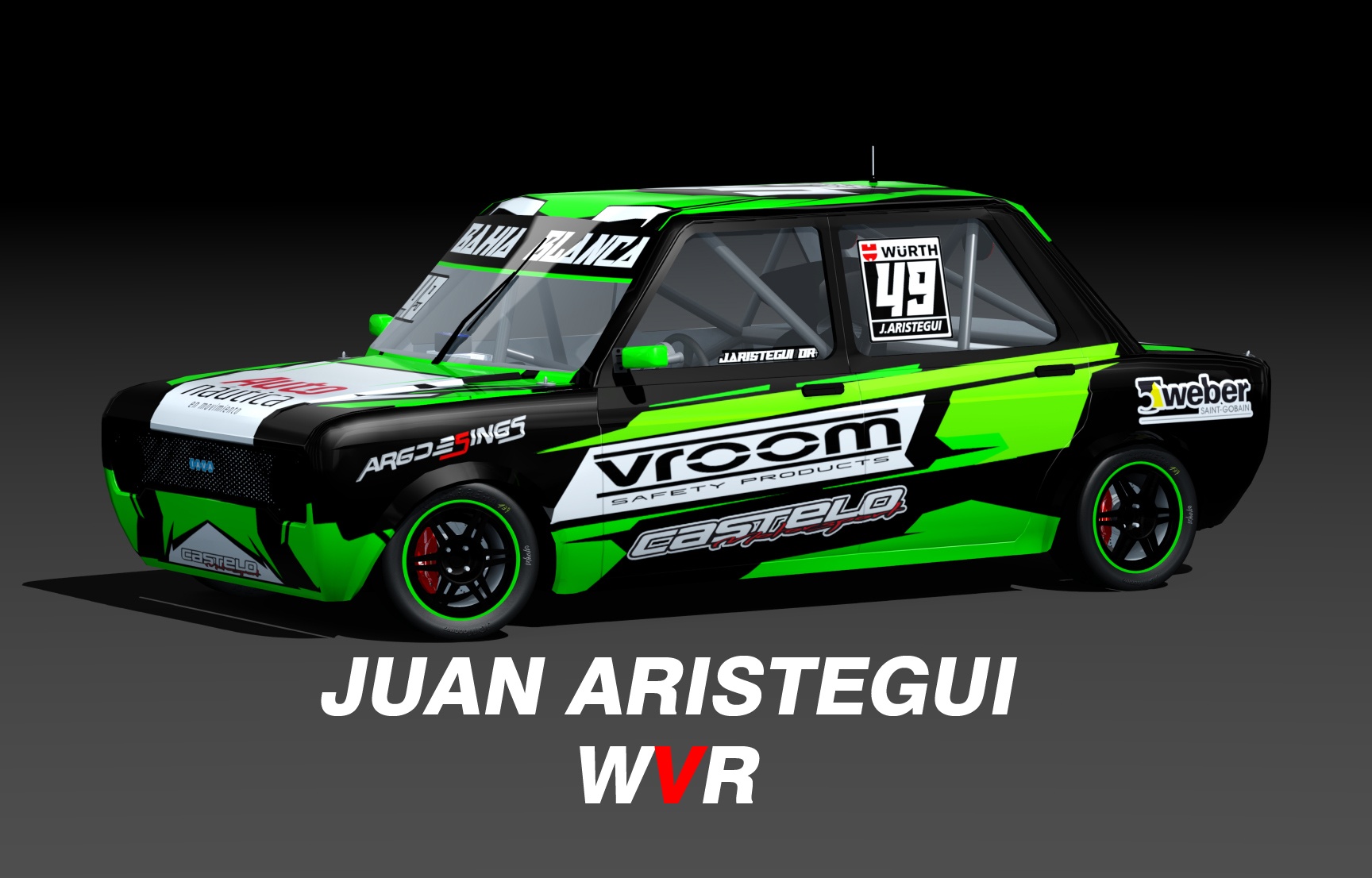 WVR Turismo 1.4 FIAT 128, skin juan aristegui