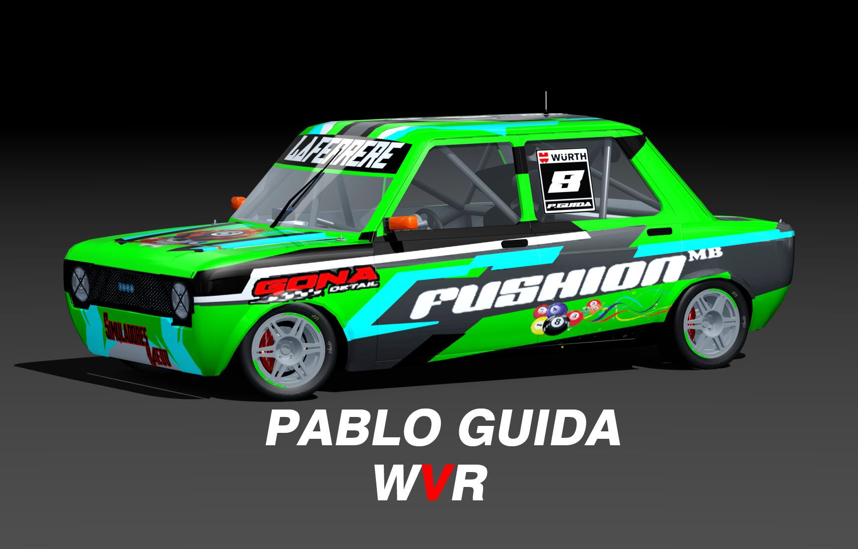 WVR Turismo 1.4 FIAT 128, skin pablo guida