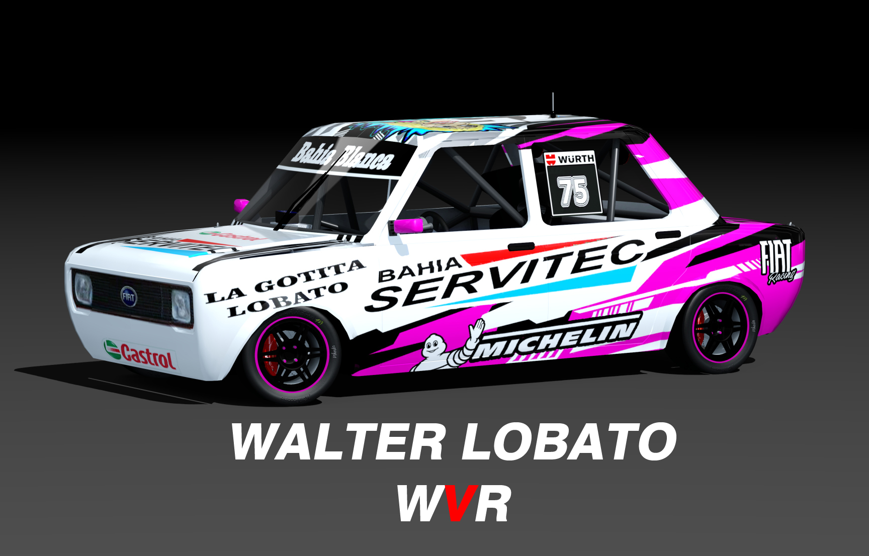 WVR Turismo 1.4 FIAT 128, skin walter lobato